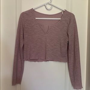 Cute Lilac color crop top. Size- S. Good Condition